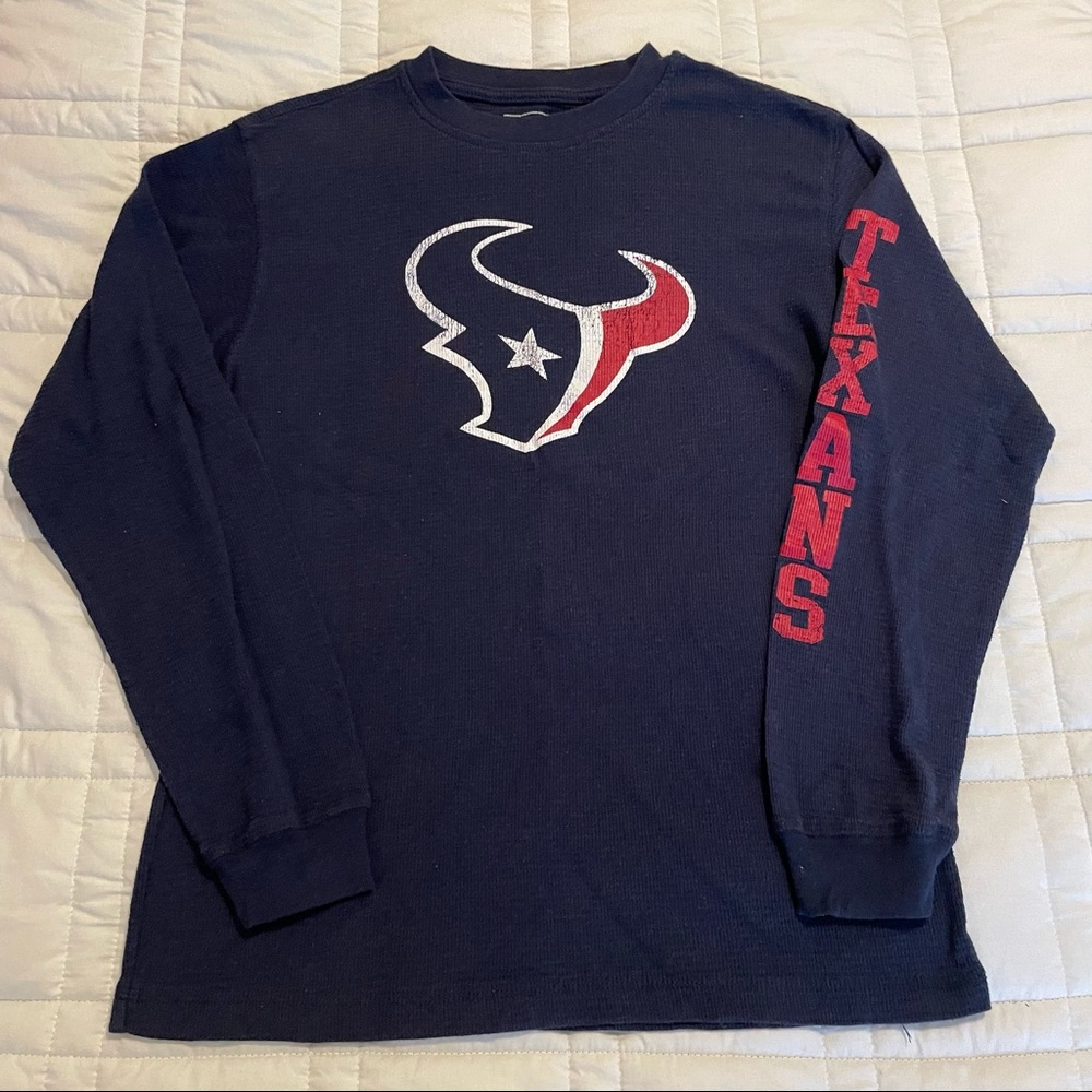 Boys Houston Texans Long Sleeve Shirt- XL